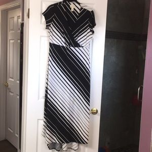 Chico’s white and black maxi dress